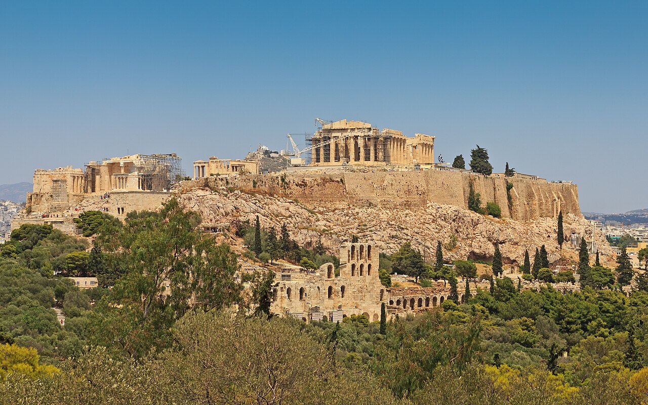 The Acropolis of Athens seen from Philopappos Hill